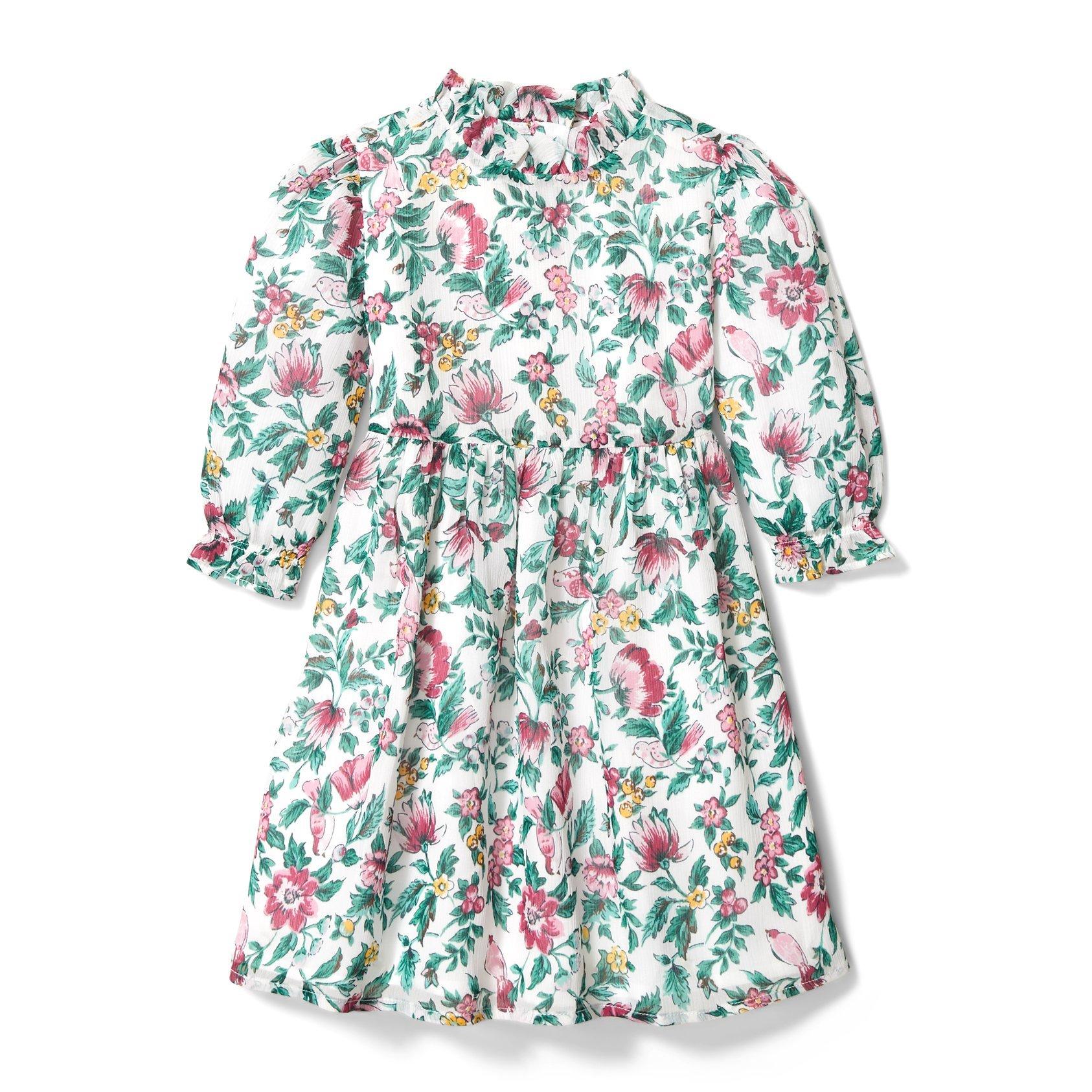 Floral Puff Sleeve Dress image number 0