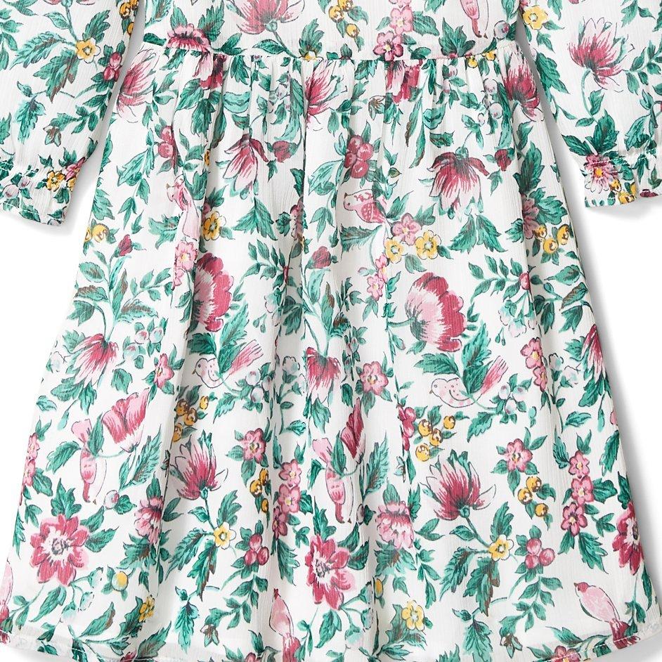 Floral Puff Sleeve Dress image number 1