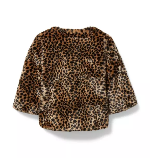 Leopard Faux Fur Coat image number 1