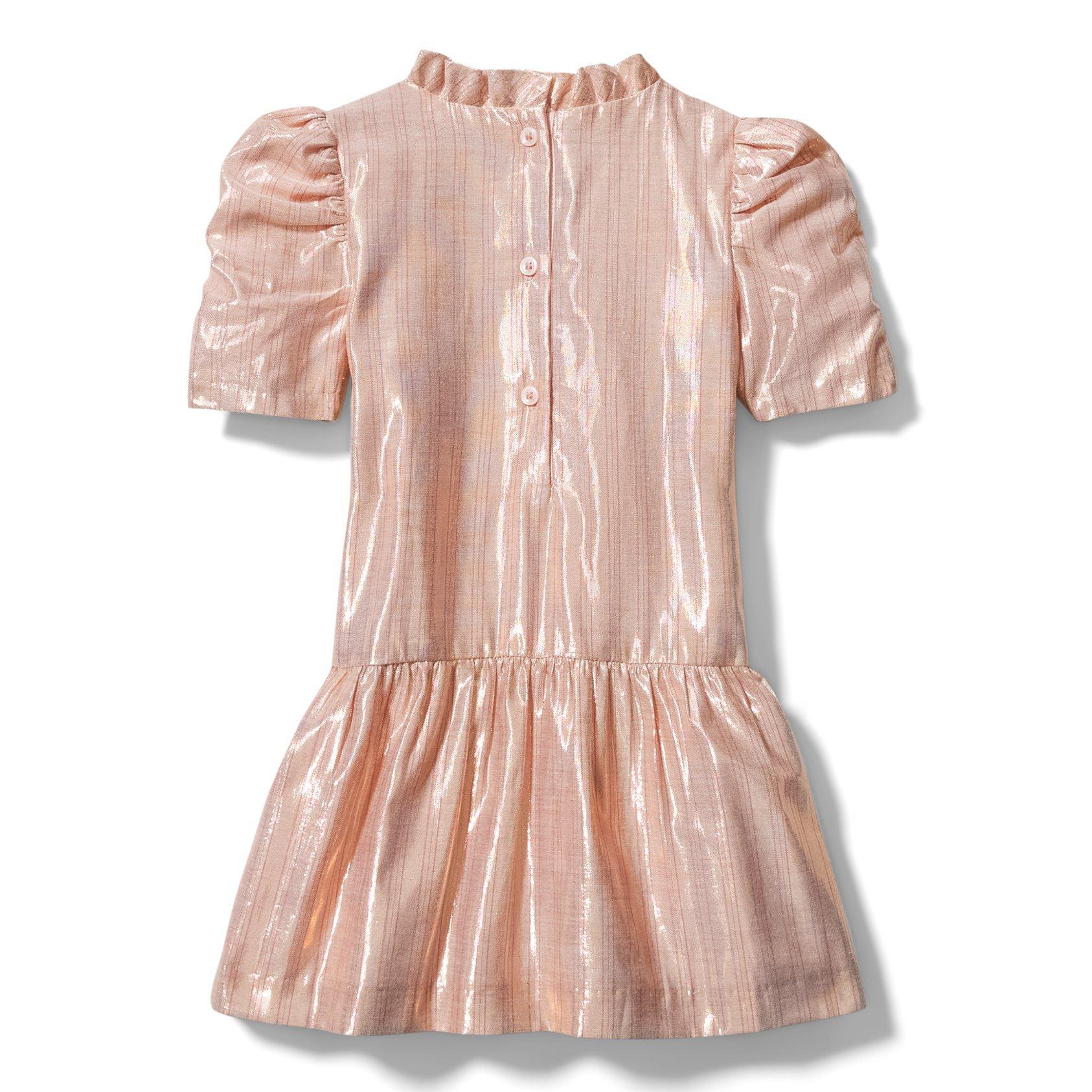 Striped Metallic Dropwaist Dress image number 2