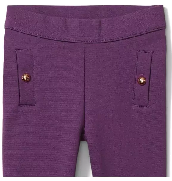 Button Ponte Pant image number 1