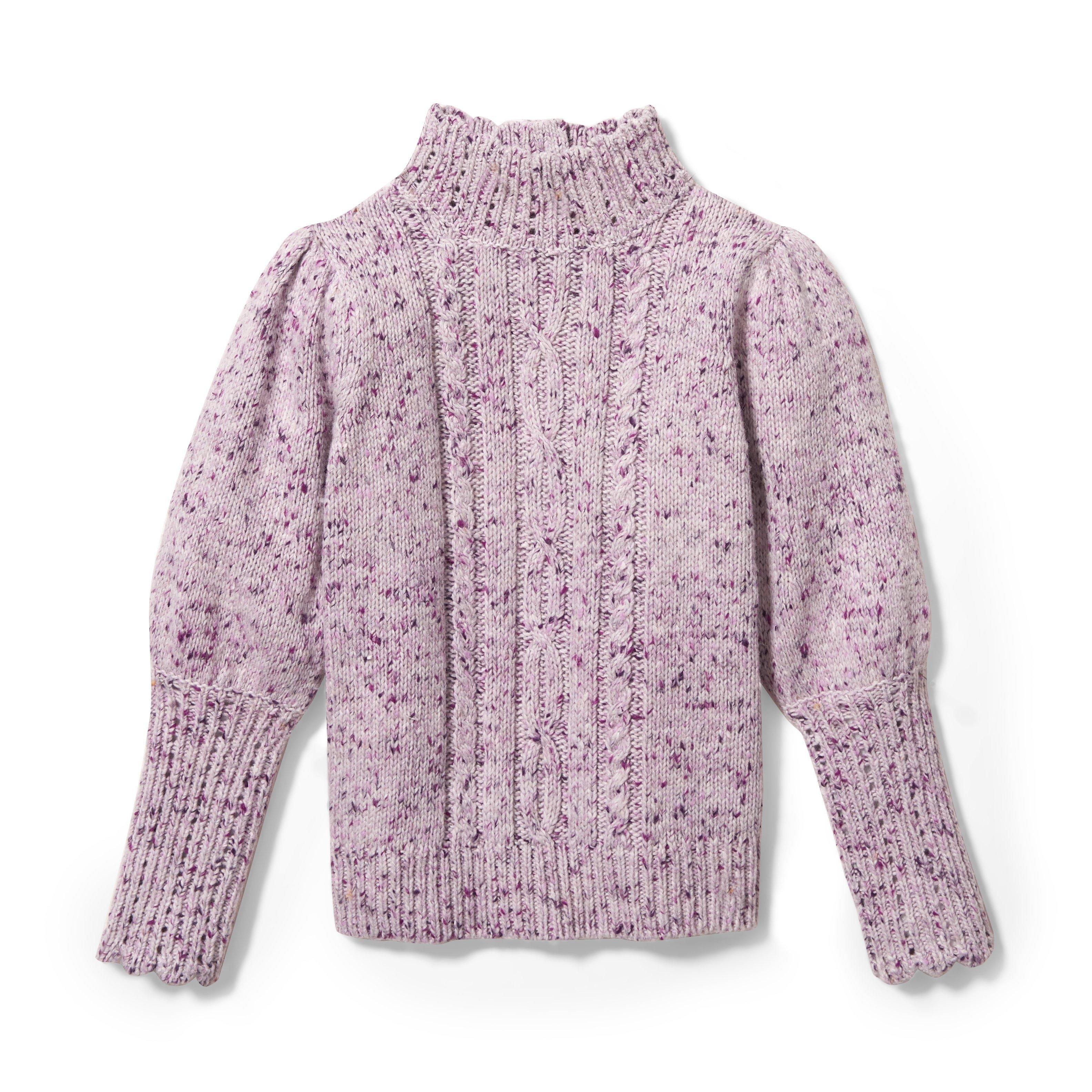 Speckled Cable Knit Sweater image number 0