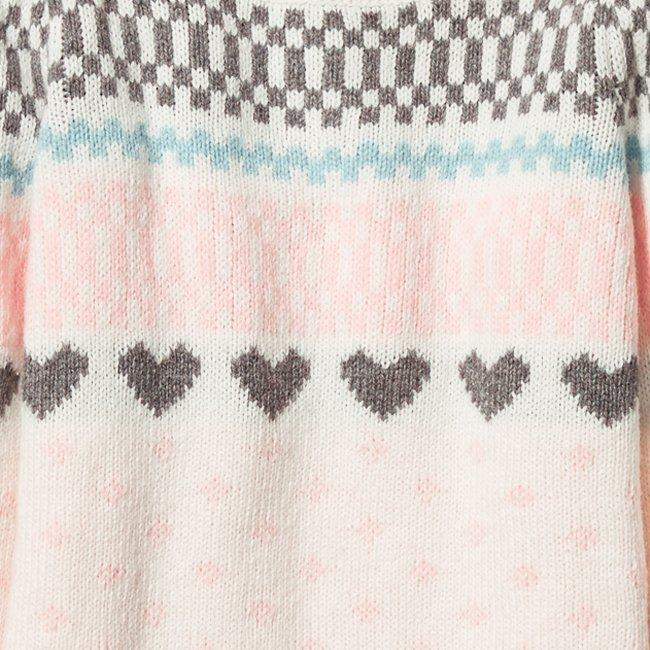 heart fair isle sweater