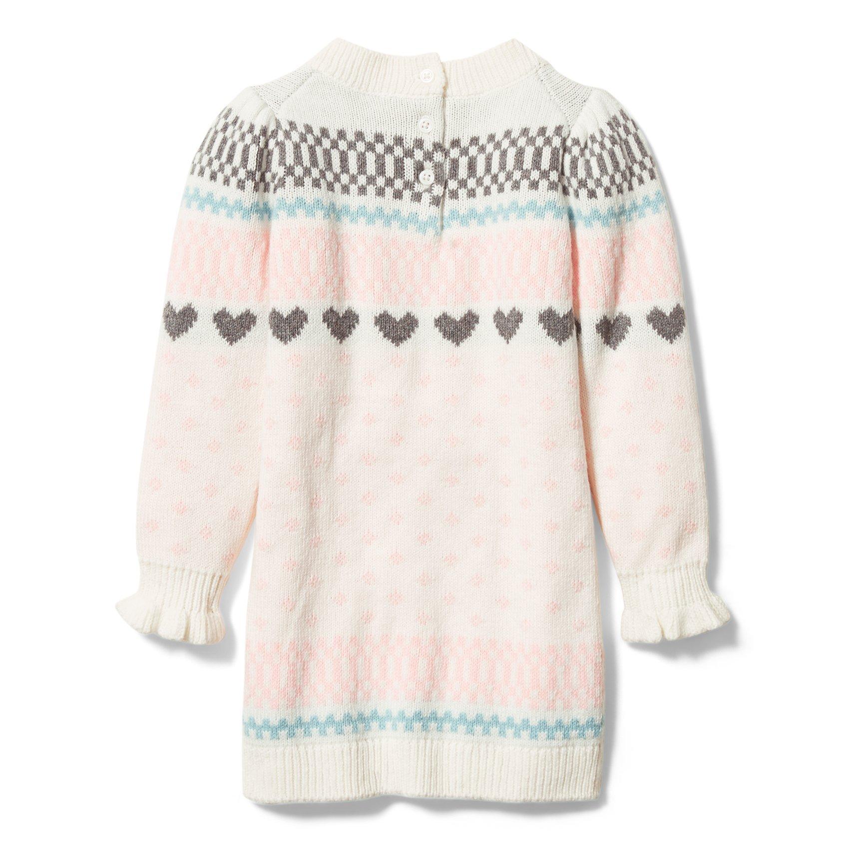 Heart Fair Isle Sweater Dress image number 1
