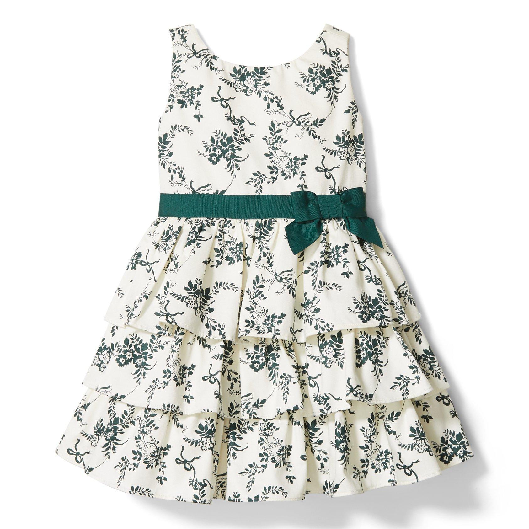 Cream And Sugar Toile Toile Tiered Dress by Janie and Jack