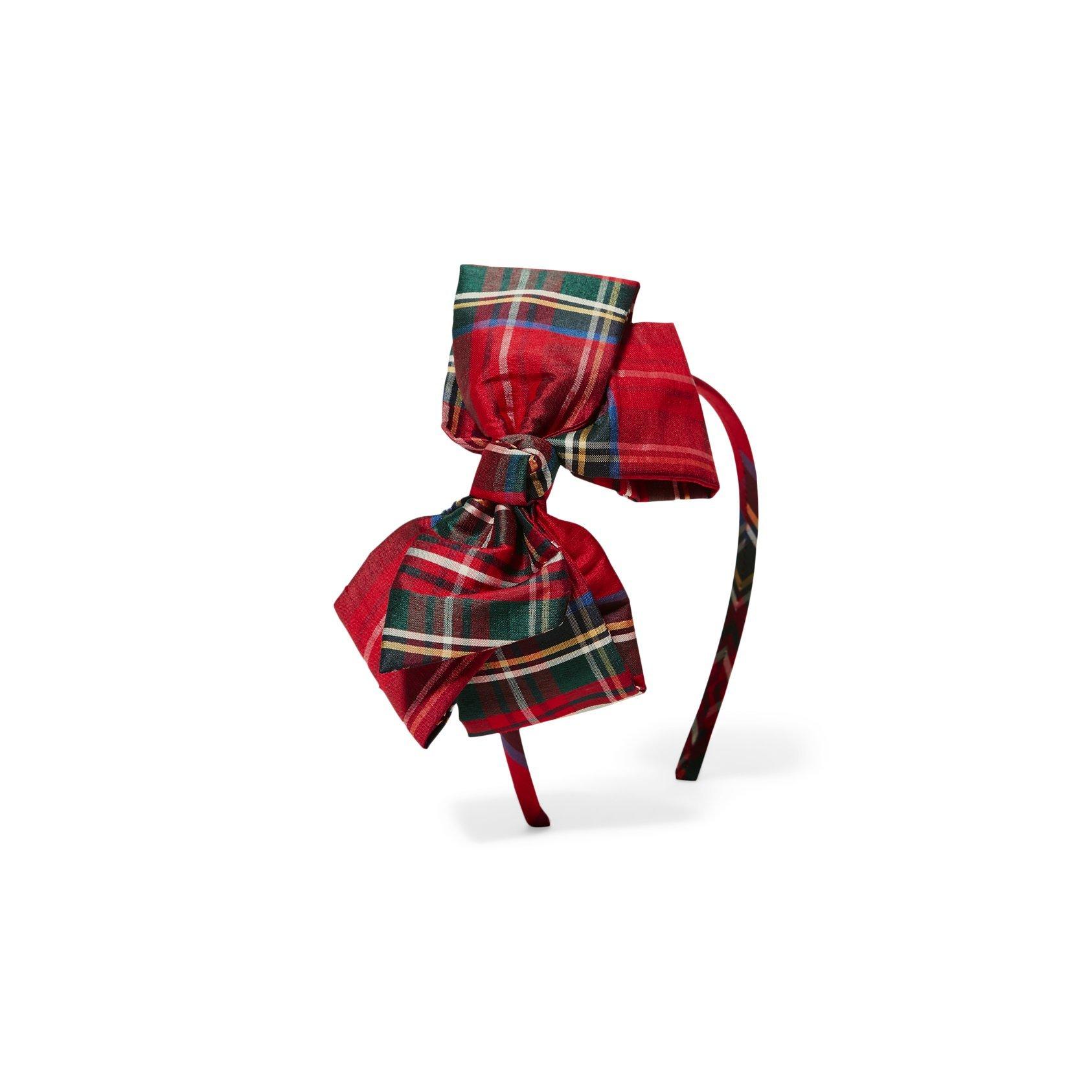 Plaid Bow Headband image number 0