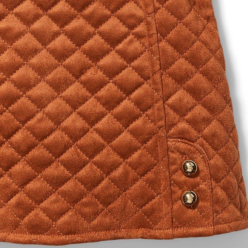 Girl Gingerbread Quilted Faux Suede Skirt by Janie and Jack