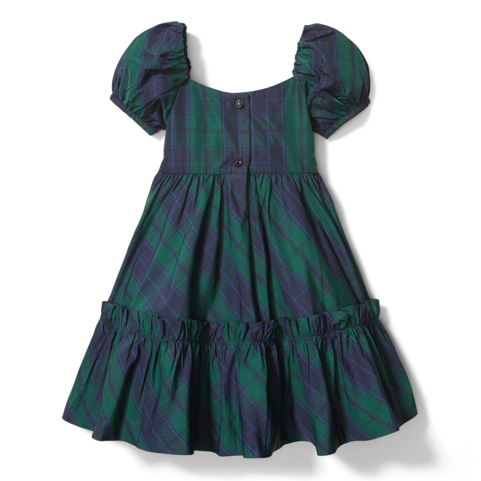 Plaid Puff Sleeve Dress image number 2