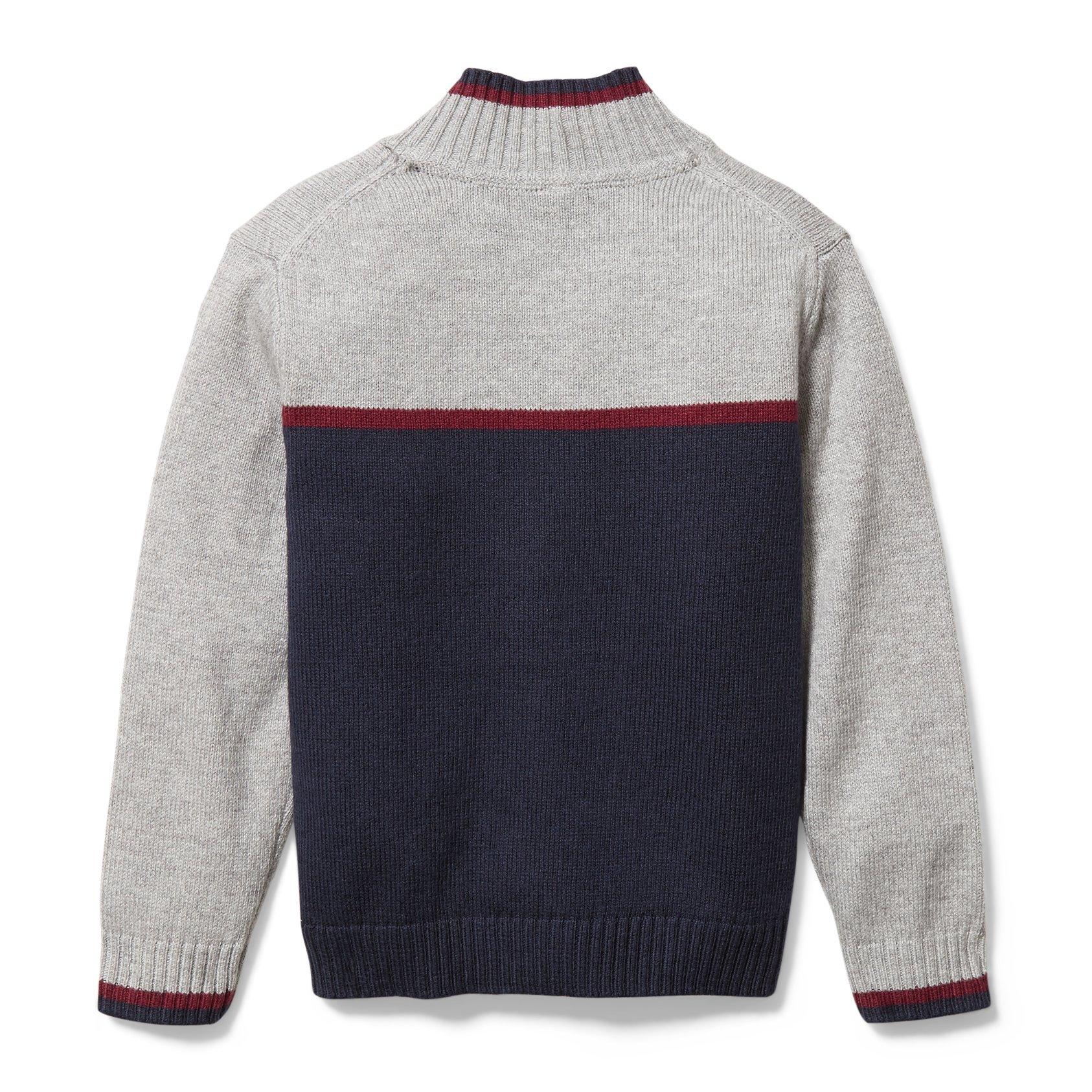Colorblocked Zip Up Sweater image number 2
