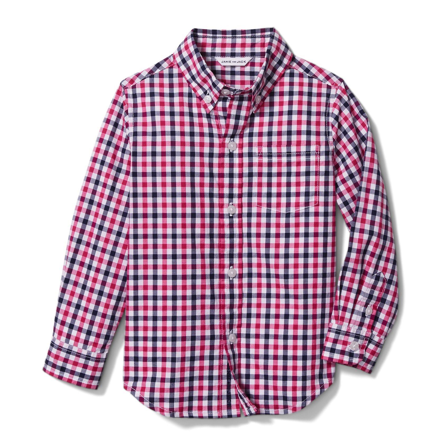 Gingham Poplin Shirt