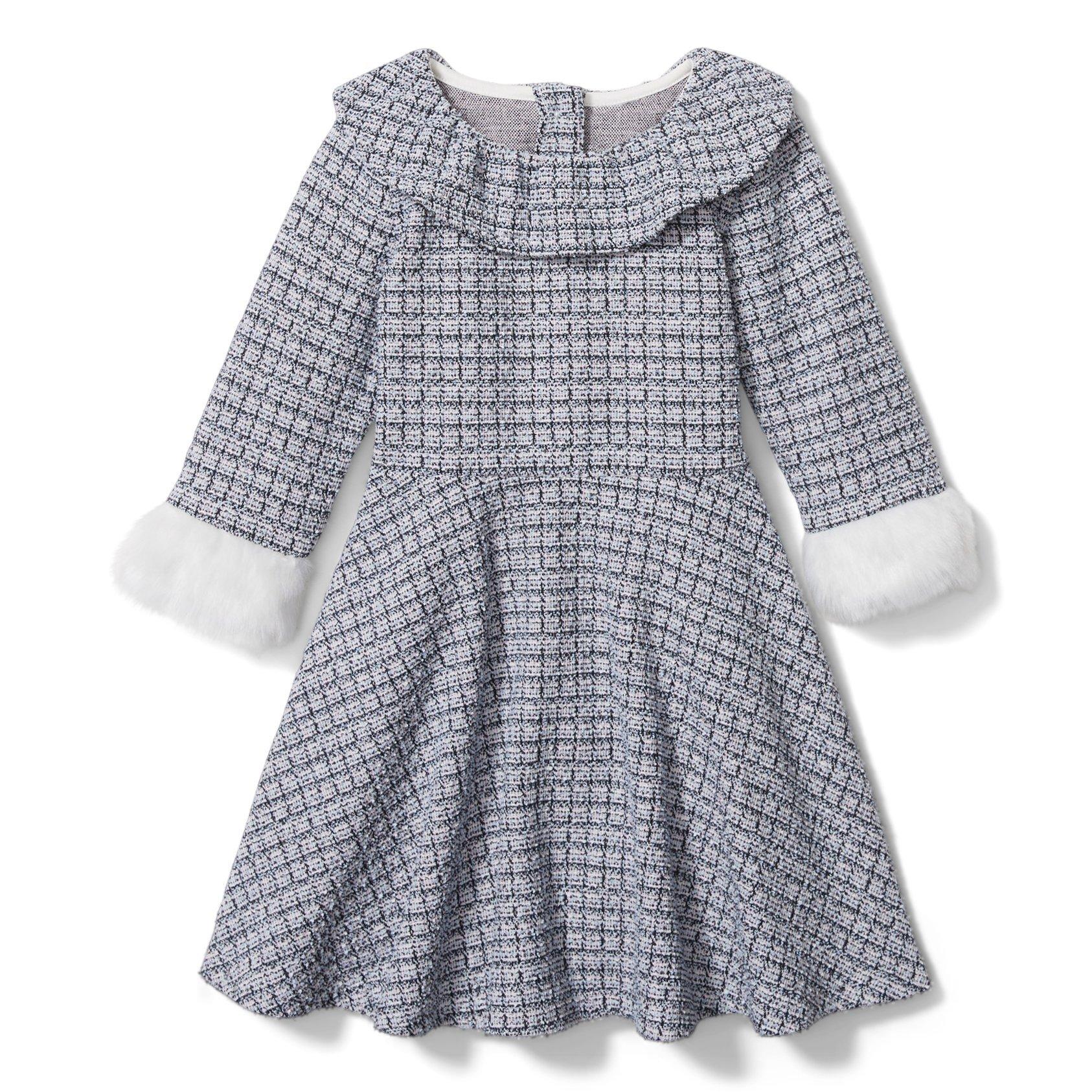 Jacquard Ruffle Collar Dress image number 0