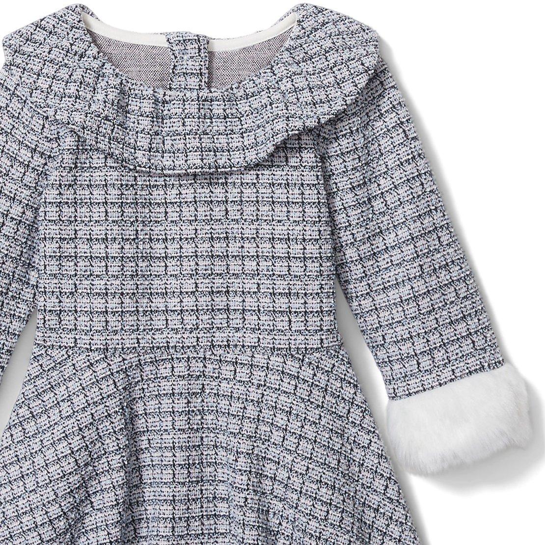 Jacquard Ruffle Collar Dress image number 1