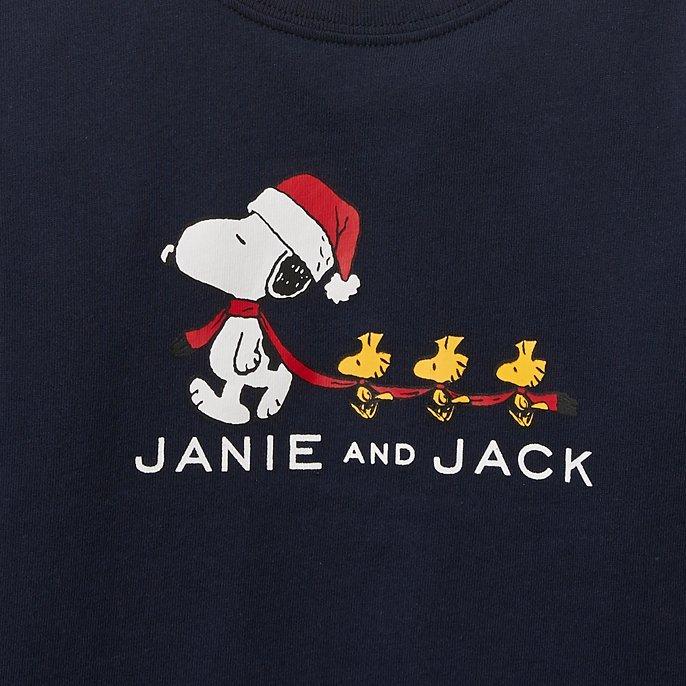 PEANUTS™ Christmas Snoopy And Woodstock Tee image number 1