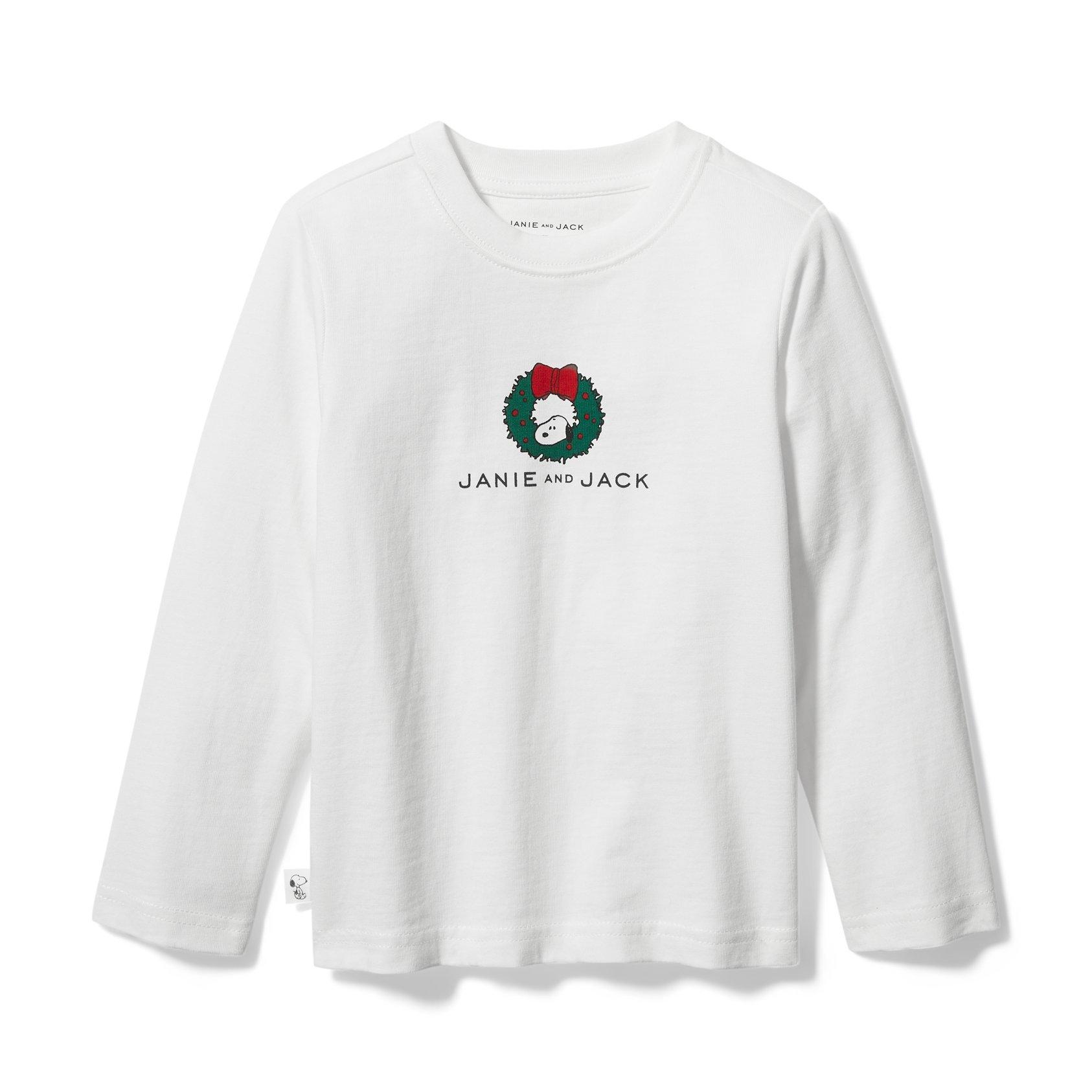 PEANUTS™ Christmas Wreath Snoopy Tee image number 0