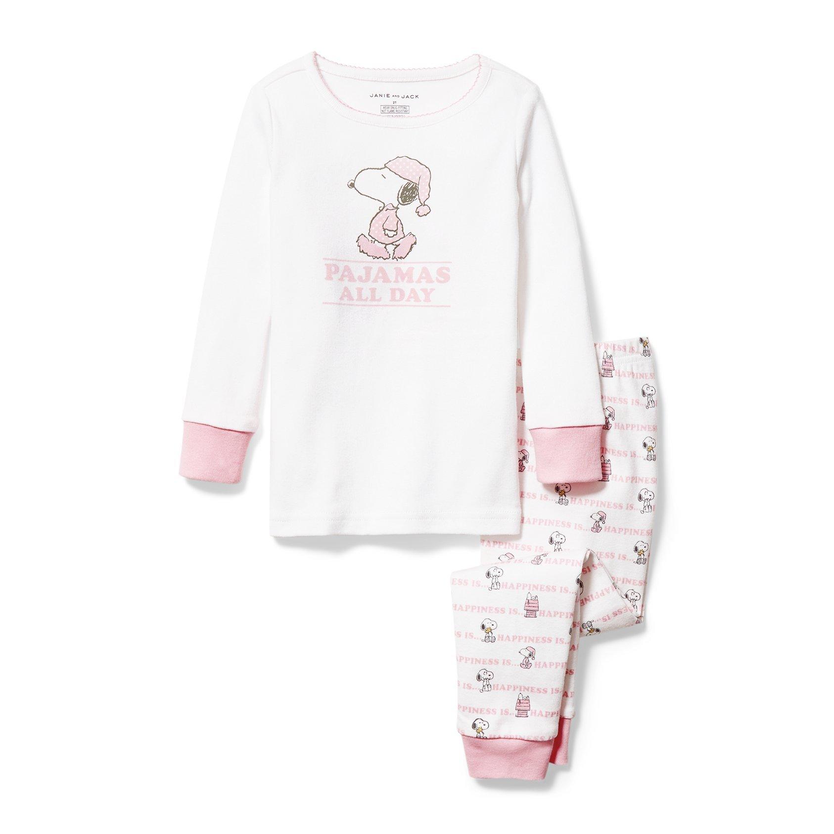 Peanuts Women's Snoopy Happiness Is Sleeping In Shirt And Pant