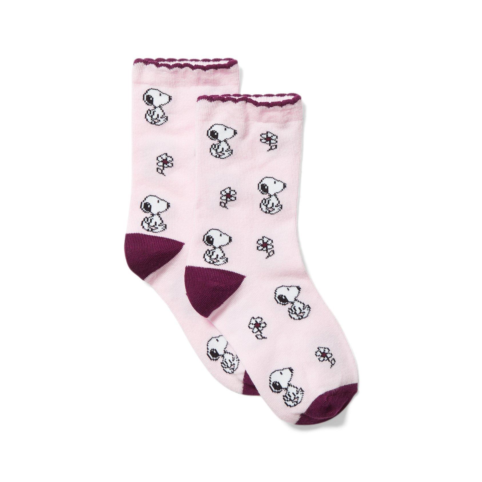 Girl Fifties Pink PEANUTS™ Snoopy Sock by Janie and Jack