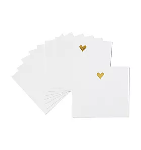 Sugar Paper Gold Heart Lunch Box Notes