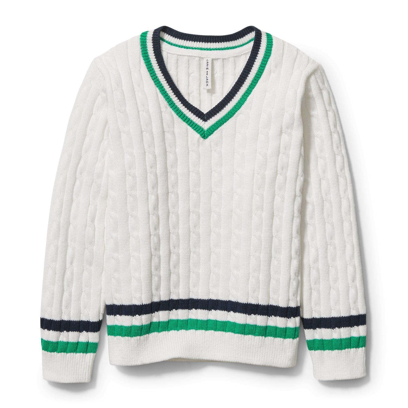 Stripe Cable Knit Sweater image number 0