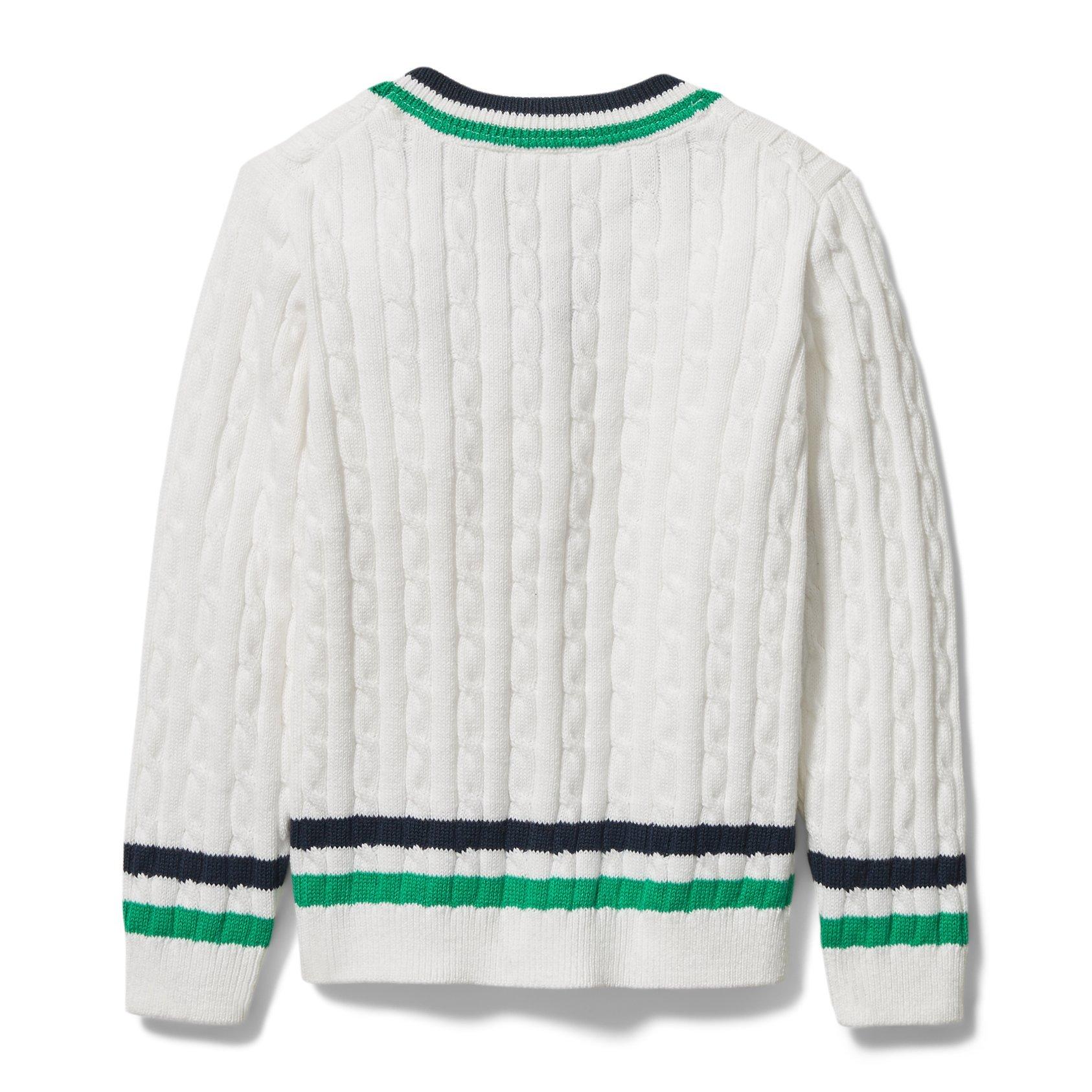 Stripe Cable Knit Sweater image number 3