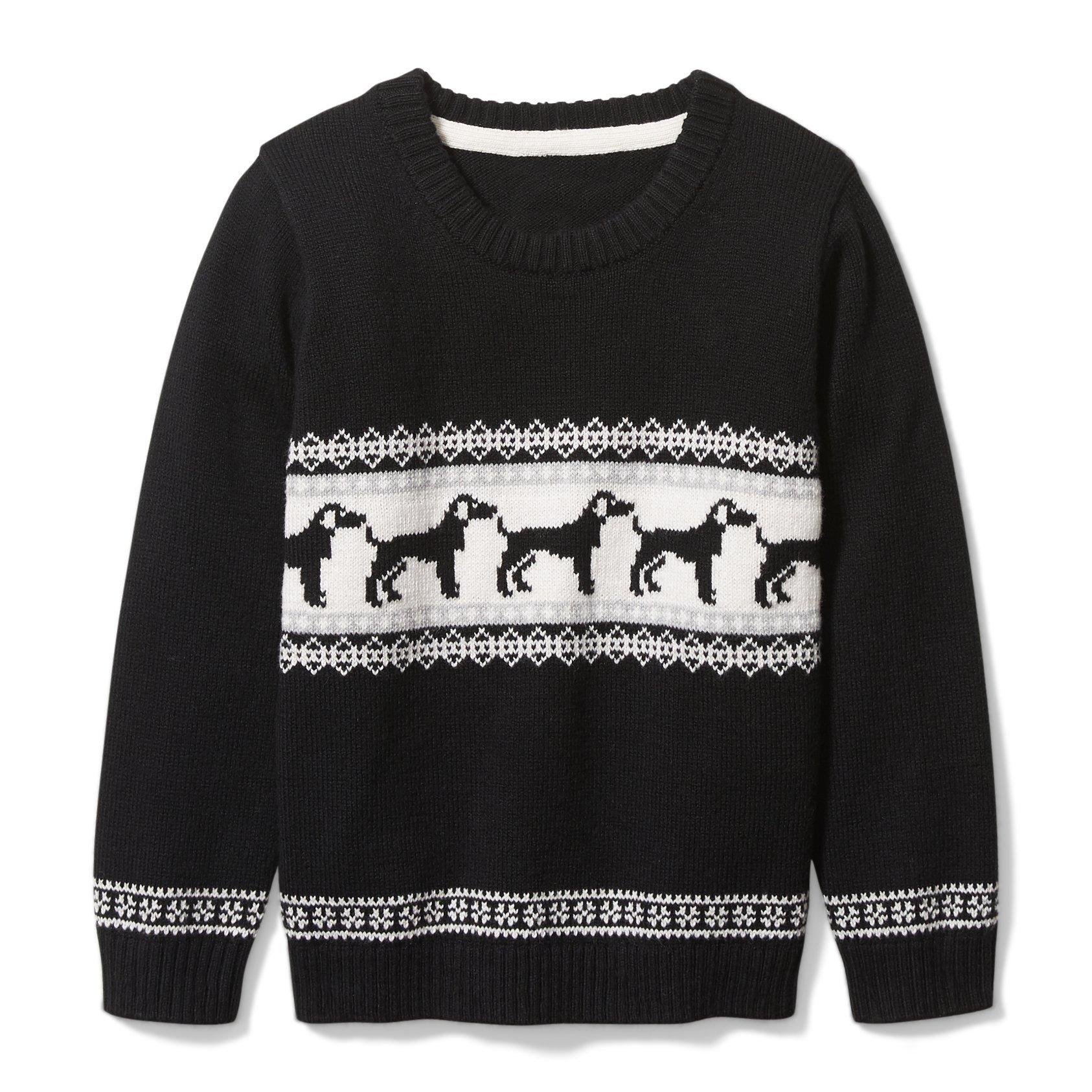 Black cheap dog crewneck