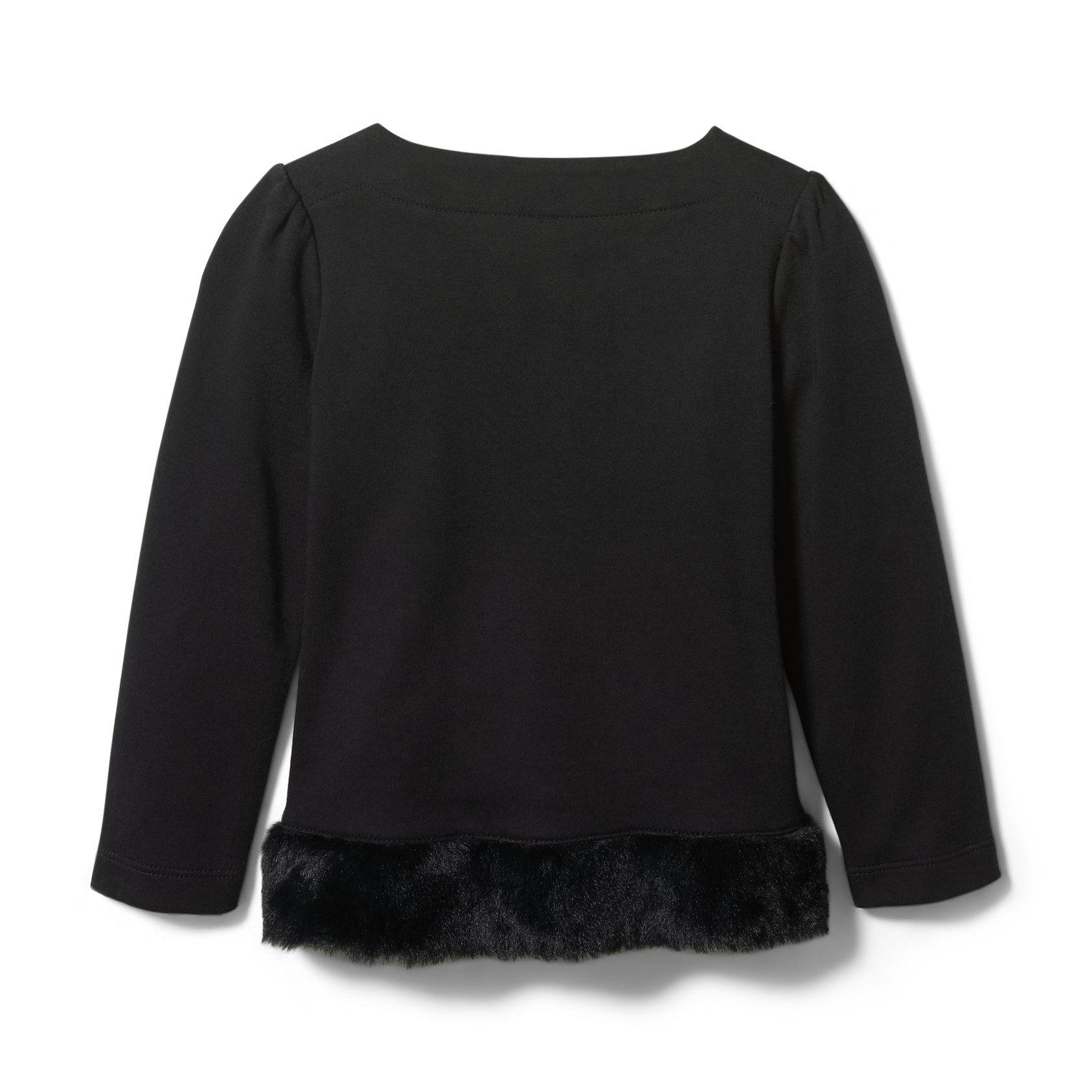 Faux Fur Trim Top image number 1