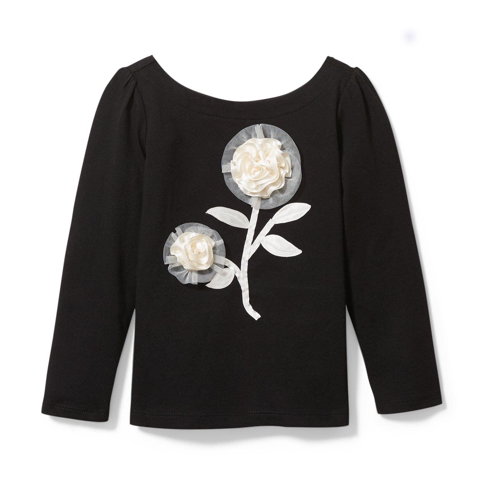 Flower Appliqué Tee  image number 0