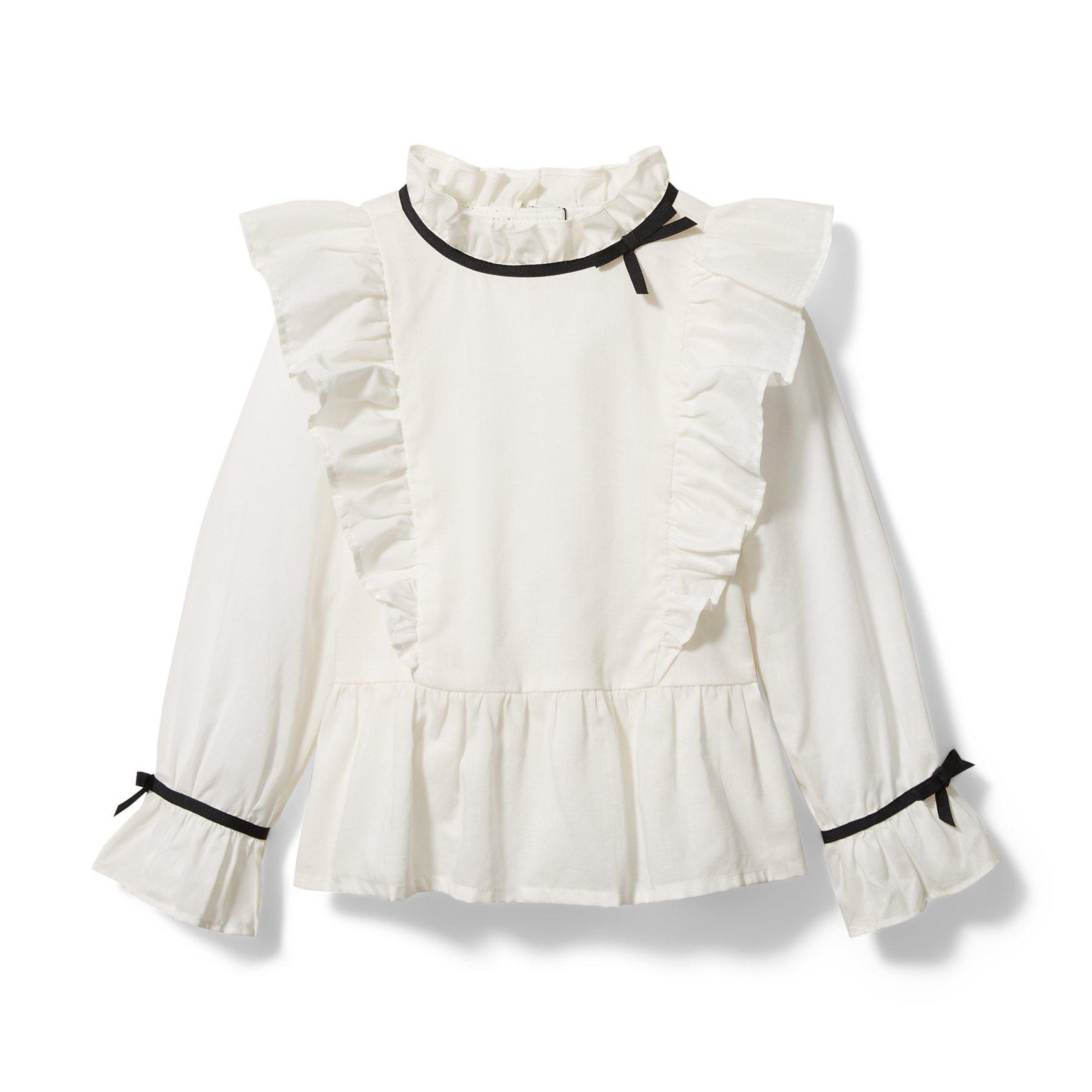 Ruffle Collar Top image number 0