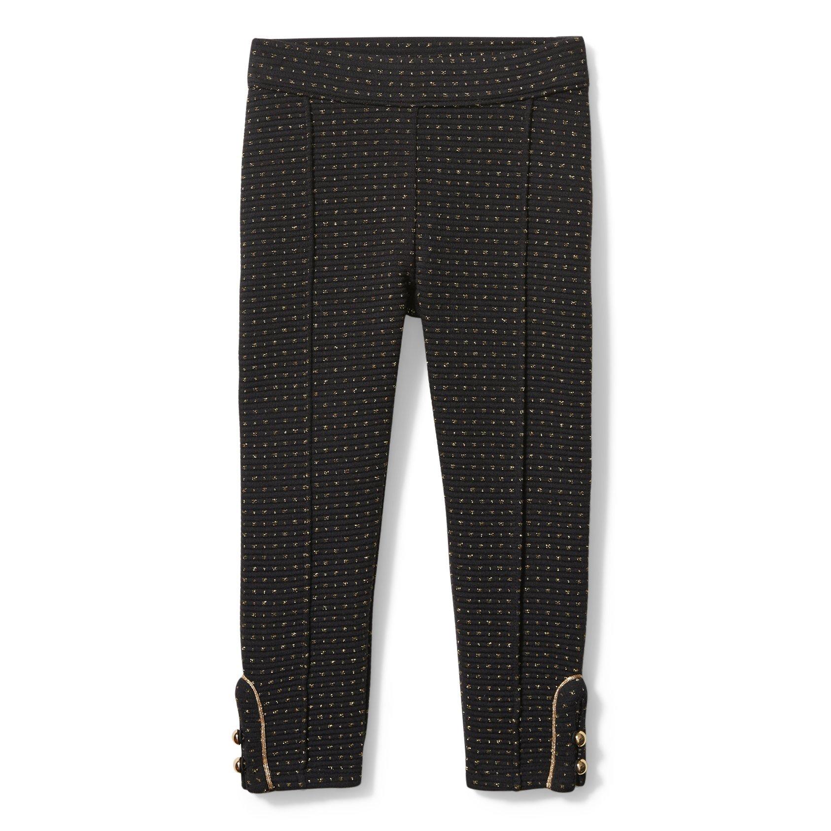 Dot Jacquard Button Cuff Pant