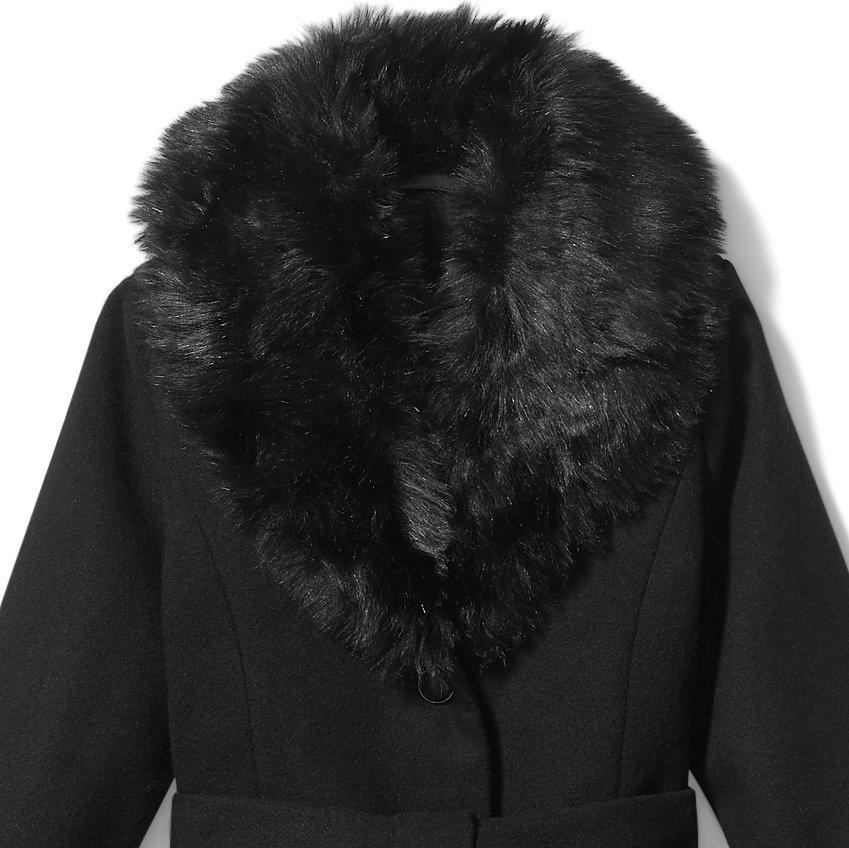 Faux Fur Trim Coat image number 1