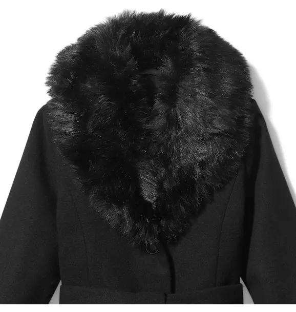 Faux Fur Trim Coat image number 1