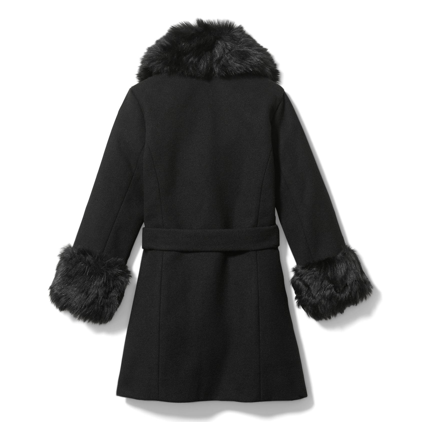 Faux Fur Trim Coat image number 3