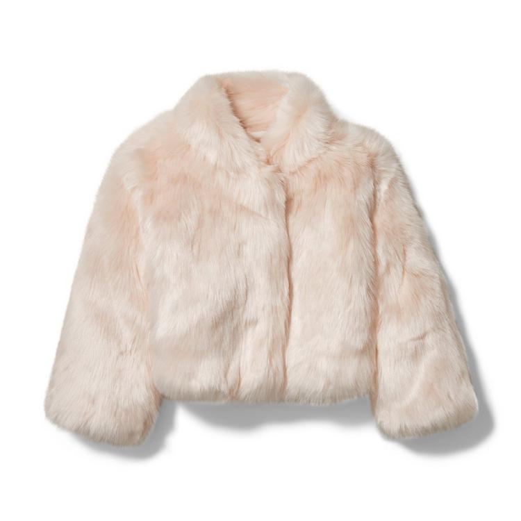 Toddler/Little Kids/Big Kids Janie and Jack Girl's Cropped Faux Fur Jacket 