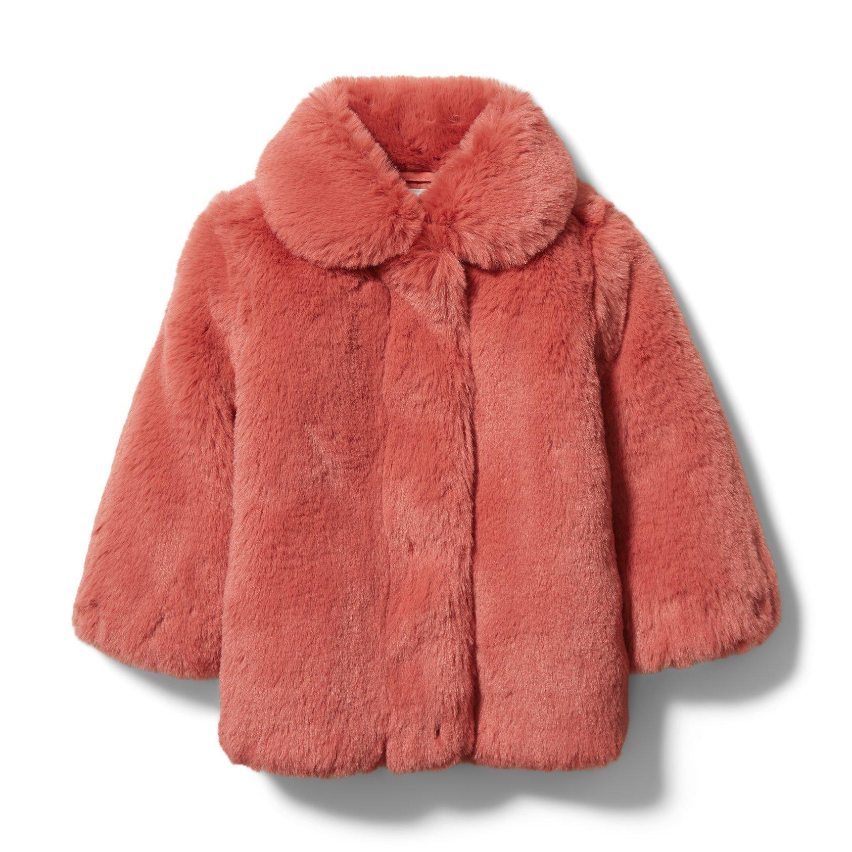 Coral fur clearance coat