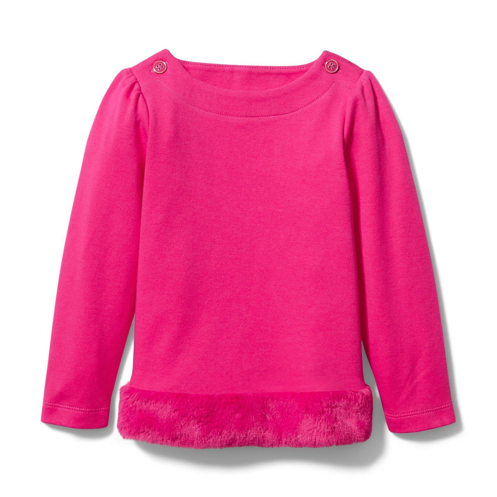 Faux Fur Trim Top image number 0