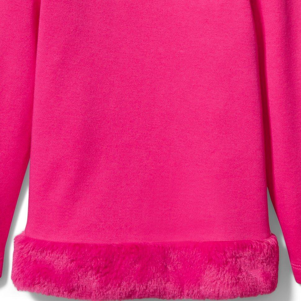 Faux Fur Trim Top image number 1