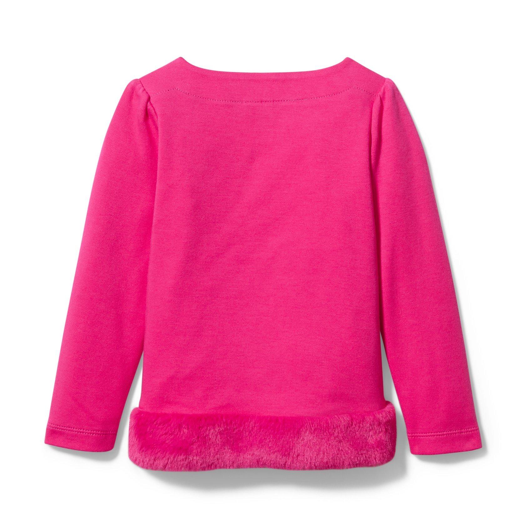 Faux Fur Trim Top image number 2