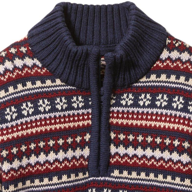 Fair Isle Half-Zip Sweater image number 2