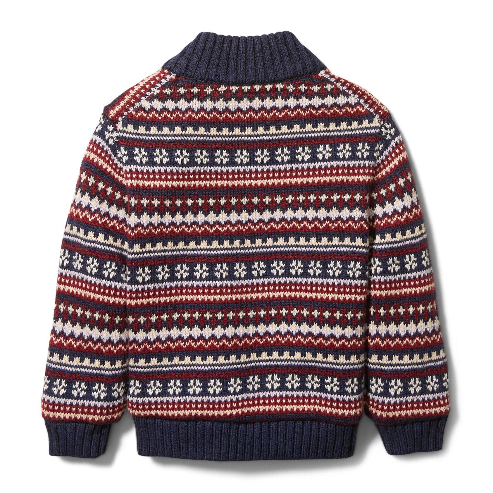 Fair Isle Half-Zip Sweater image number 1