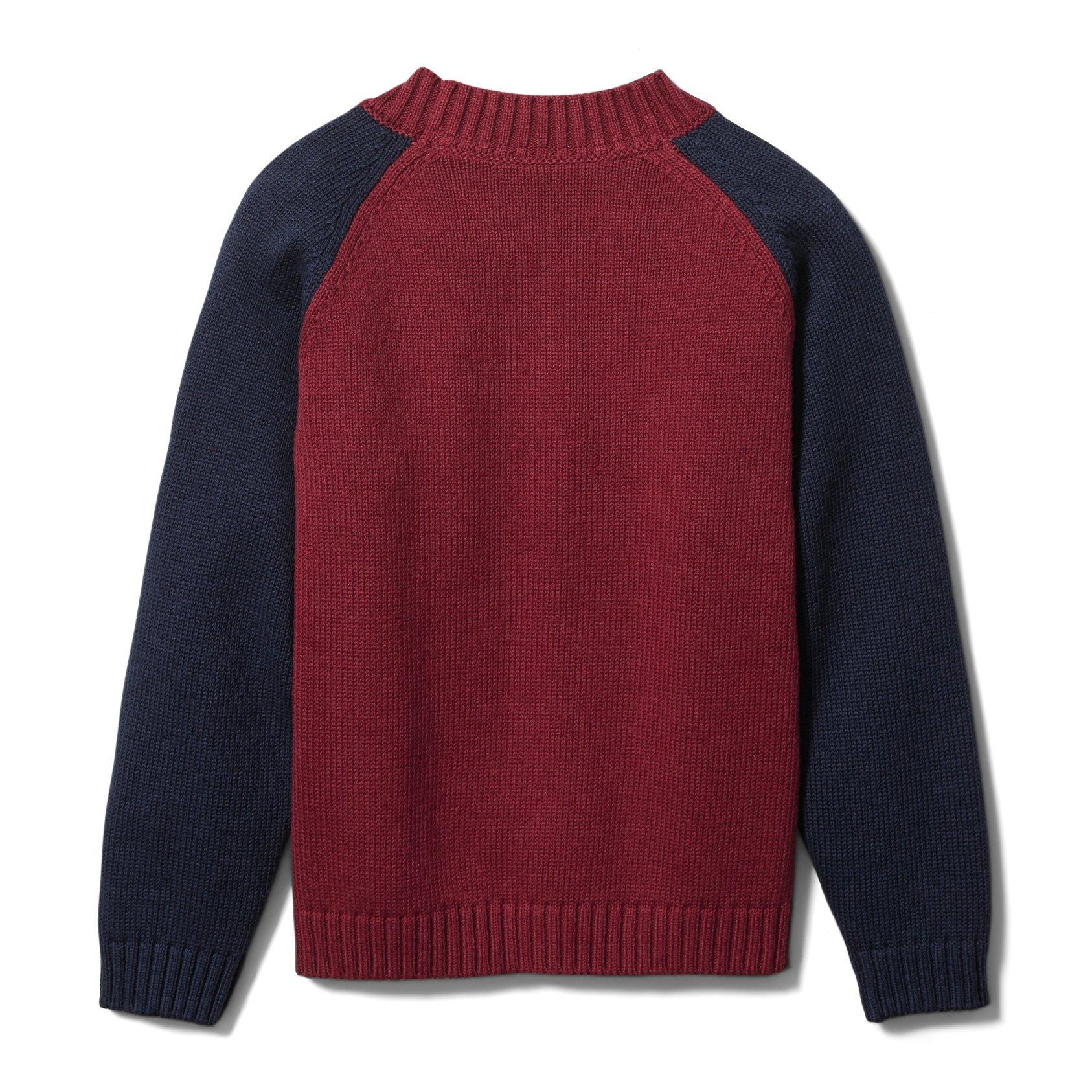 Boy Maroon Moose Sweater by Janie and Jack