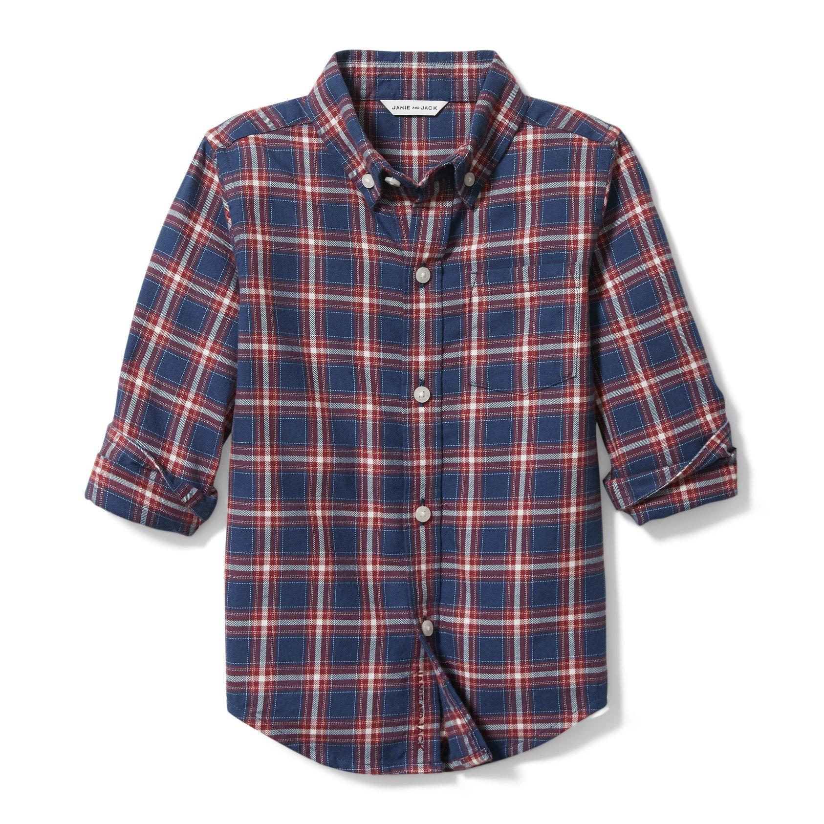 Plaid Brushed Twill Shirt
