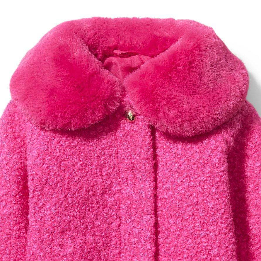 Sherpa Faux Fur Collar Coat  image number 1