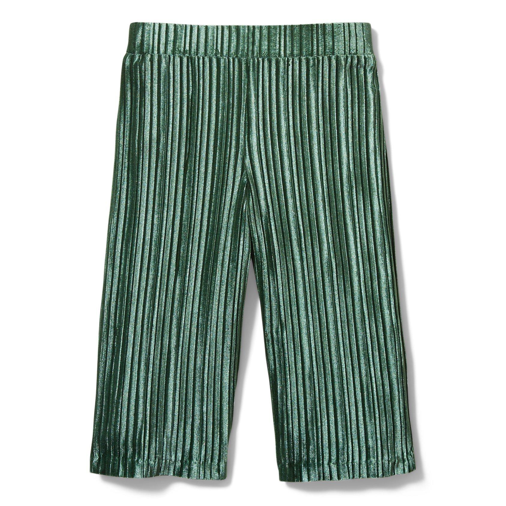 Velvet Pleated Wide Leg Pant image number 0