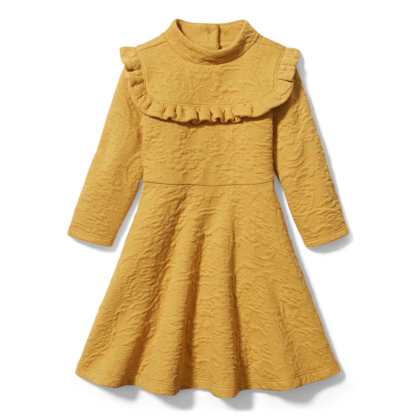 Floral Jacquard Ruffle Dress  image number 0