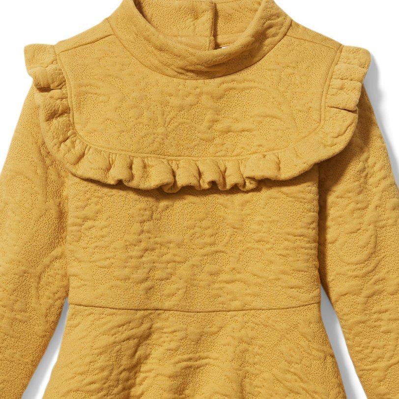 Floral Jacquard Ruffle Dress  image number 1