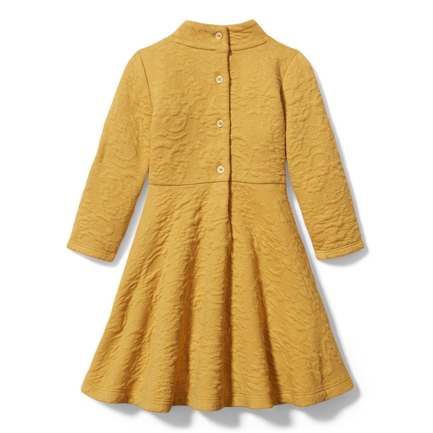 Floral Jacquard Ruffle Dress  image number 2