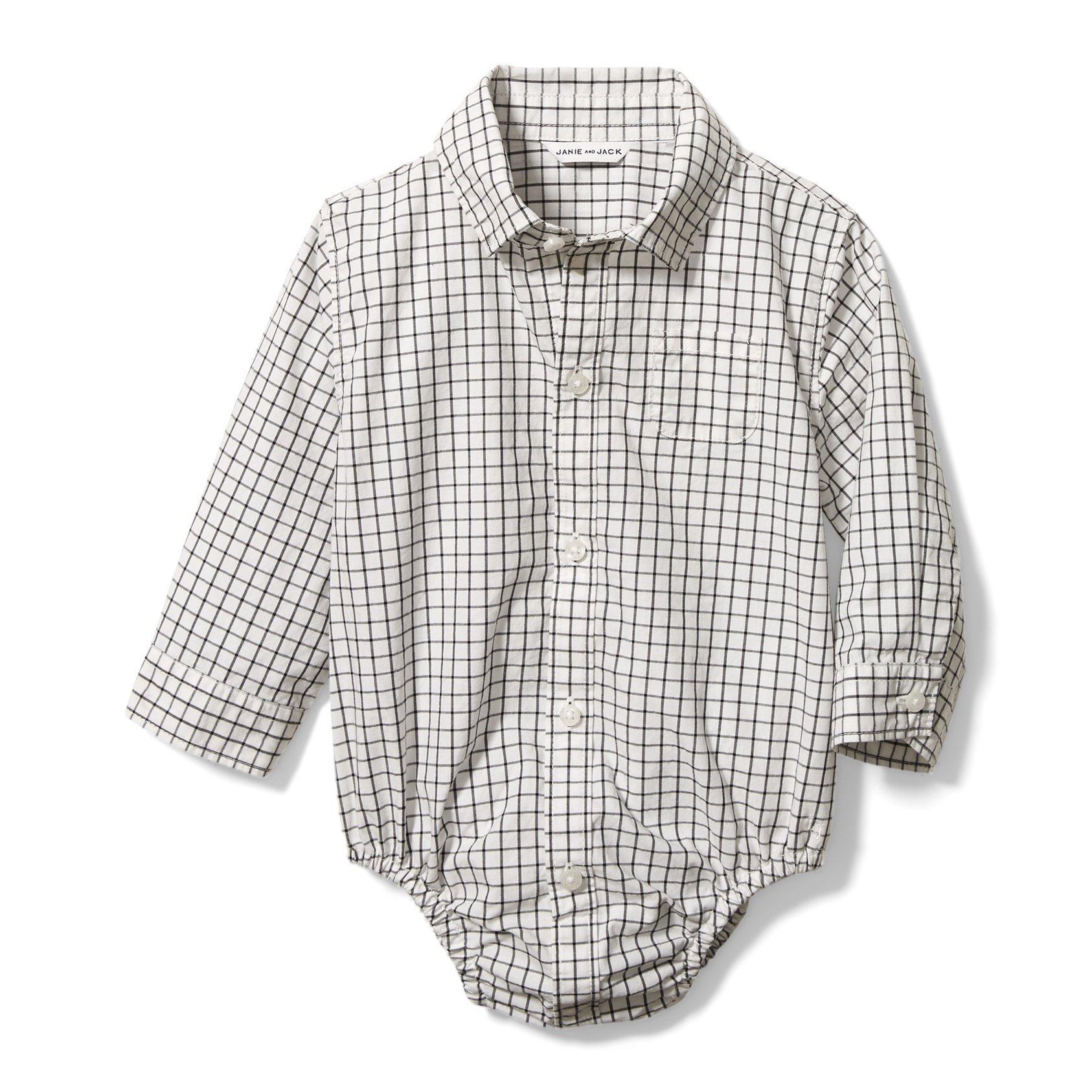 baby boy dress shirt bodysuit