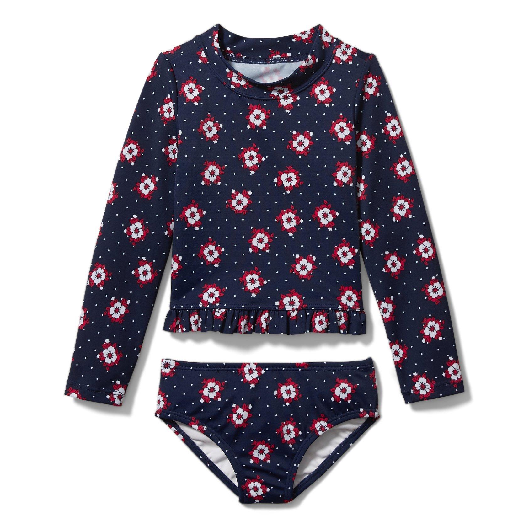 Geo Floral Rash Guard Set image number 0