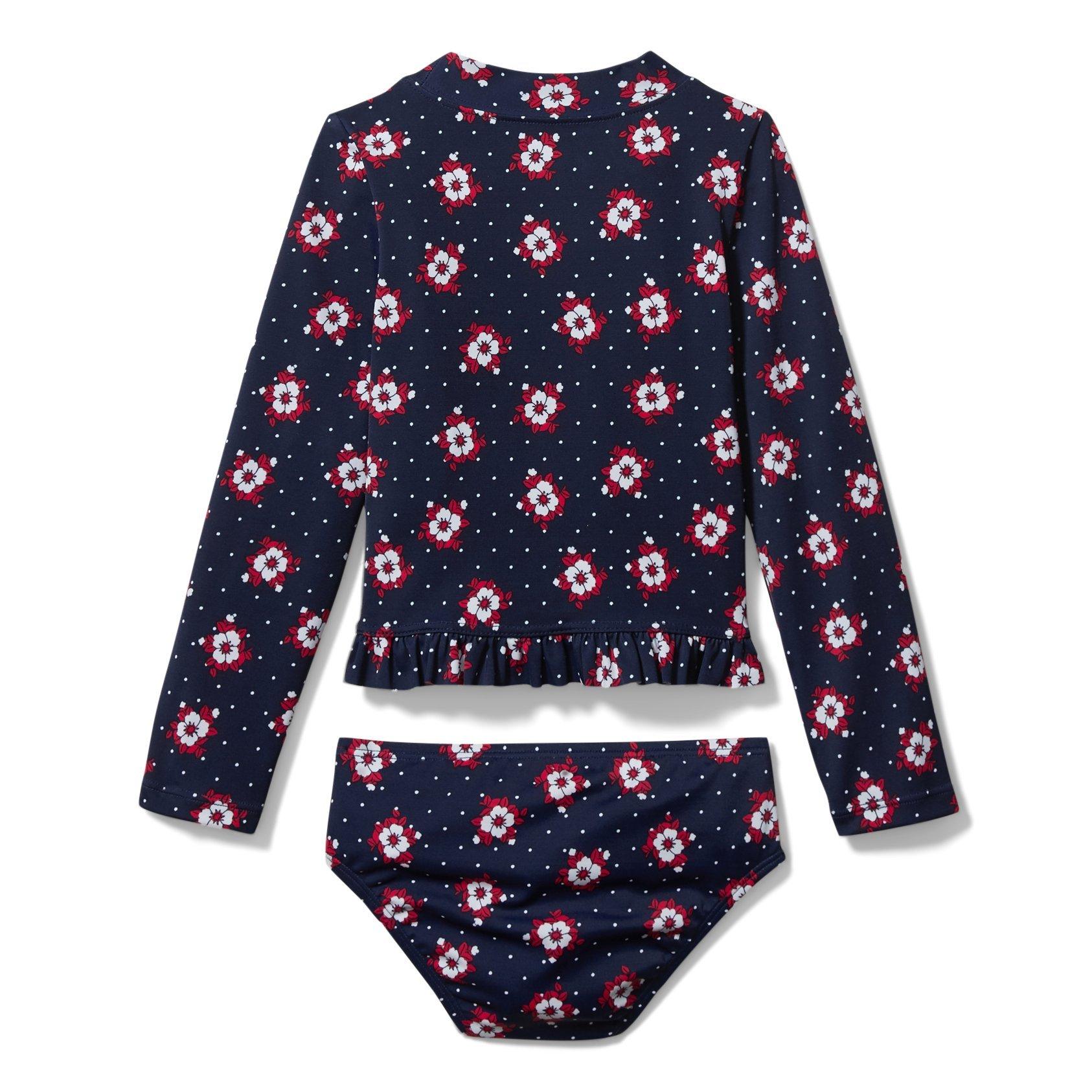 Geo Floral Rash Guard Set image number 2
