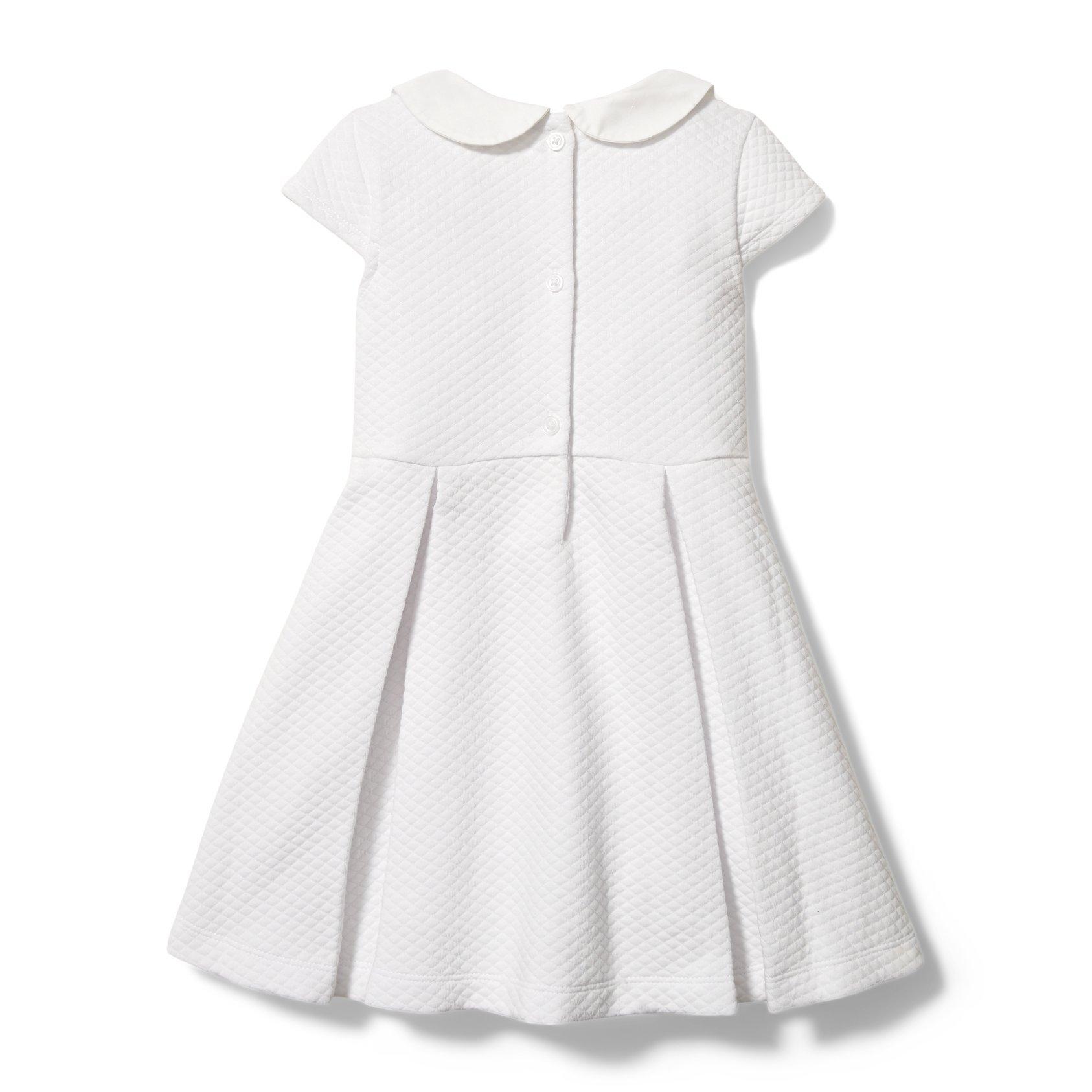 Pearl Collar Jacquard Dress image number 3