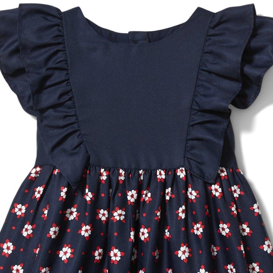 Floral Flutter Sleeve Dress image number 1
